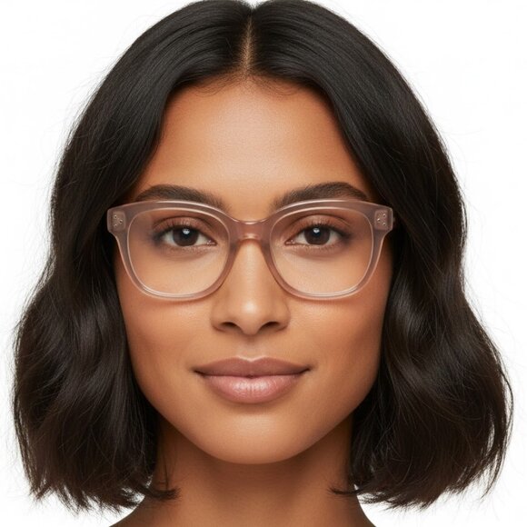 Celine Womens Square/Rectangle Brown Brown Transparent Fashion Designer Eyewear